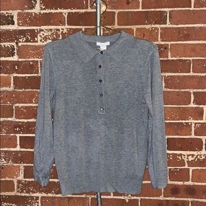 Button up collar sweater